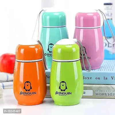 Pack of 1 , Water Bottle 150ml Cute Penguin Water Bottle leak proof flask Mug for Kids Travel Cup Bar Supplies Water Bottle (multicolor)