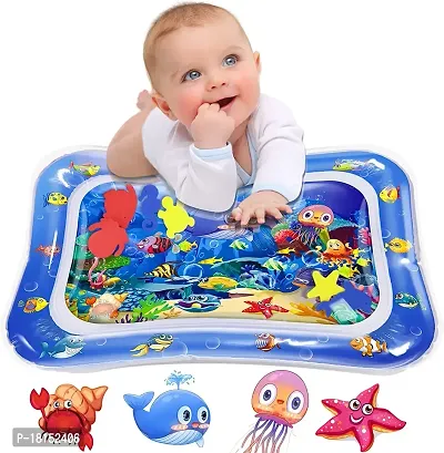 Water Wonderland: Inflatable Tummy Time Baby Kids Water Mat Toys - Leakproof Fun for Playtime and Development multicolor-thumb0