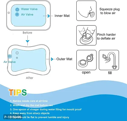 Water Wonderland: Inflatable Tummy Time Baby Kids Water Mat Toys - Leakproof Fun for Playtime and Development multicolor-thumb4