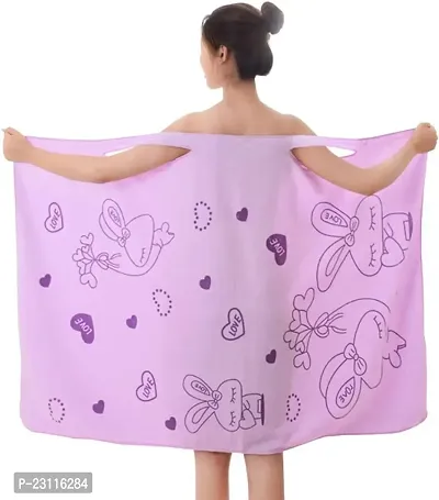 Towel Bathrobe for Women  Girls | Bathrobe With Knee Length | | Soft  Skinfreindly | Machine Washable  Easily Hand Wash-multi color