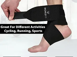 Ankle Support Compression Brace for Injuries, Ankle Protection Guard Helpful In Pain Relief and Recovery. Ankle Band For Men  Women (Free Size)-thumb1