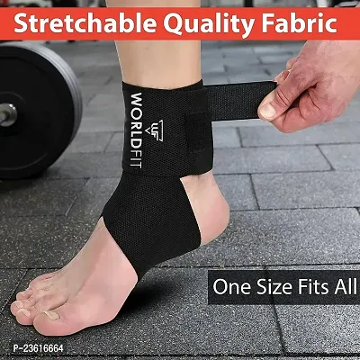 Ankle Support Compression Brace for Injuries, Ankle Protection Guard Helpful In Pain Relief and Recovery. Ankle Band For Men  Women (Free Size)-thumb3