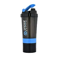 Spider Gym Shaker Bottle | Shakers for Protein Shake with 2 Storage Compartment | Leakproof Gym Protein Shaker-thumb1