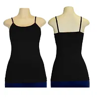 Neoteric Women's Adjustable Strap Slip Multicolour Camisole Top Inner wear - Pack of Four-thumb2