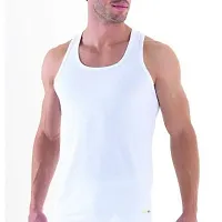 Neoteric Men's Cotton White Vest - Pack of 5-thumb3