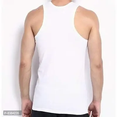 Neoteric Men's Cotton White Vest - Pack of 5-thumb5