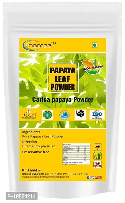 Neotea Papaya Leaf Powder I 100% Natural  Organic 300 gm