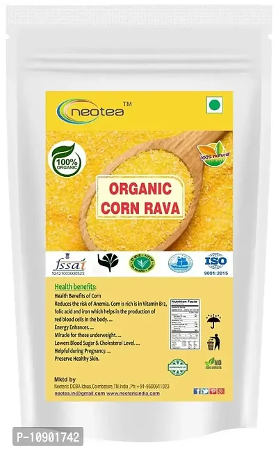 Neotea Organic Corn Maize Rava, 500 gm-thumb0