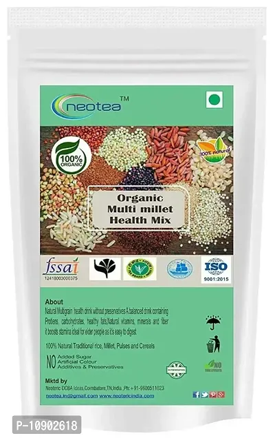 Neotea Organic Multi Grain Health Mix Powder 500 gm