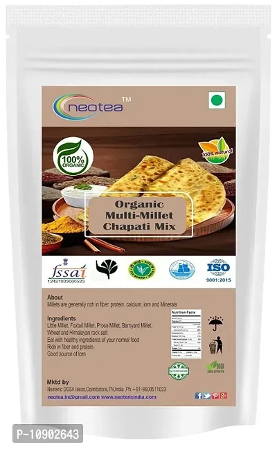 Neotea Organic Multi Millet Chapathi Mix, 500 G gm