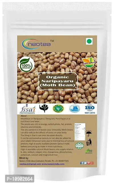 Neotea Organic Naripayaru Moth Bean Vigna Aconitifolia, 500 gm