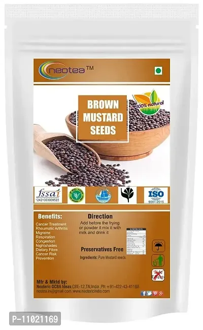 Neotea Brown Sarson Mustard Kadugu Seeds, 300 G
