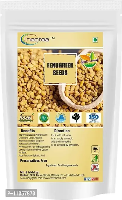 Neotea Fenugreek Seed, Methi Organic Whole Fenugreek Seeds | Quality Indian Spice, Fresh Natural Whole Methi Dana 300G