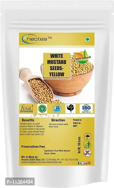neotea White Mustard Seeds Yellow, 100 g-thumb0