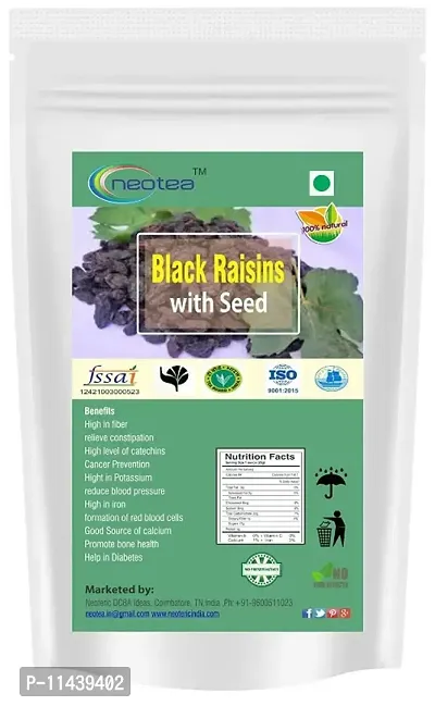 Neotea Black Raisins With Seed, 250 G-thumb0