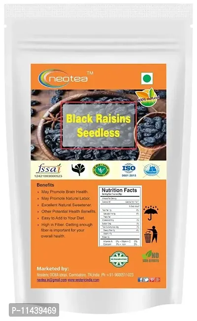 Neotea Black Seedless Raisins, 250 G