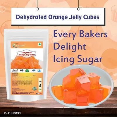 Dehydrated Orange Fruit Jelly Cube, 500 G-thumb3