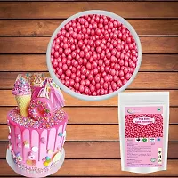 Pink Color Balls for Cake Decoration, 200G-thumb2