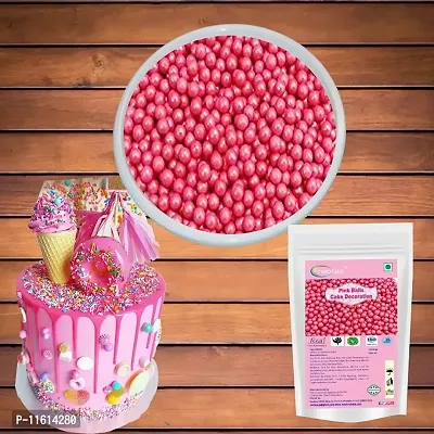 Pink Color Balls for Cake Decoration, 200G-thumb3