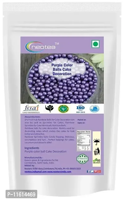 Purple Color Balls for Cake Decoration, 200G-thumb0