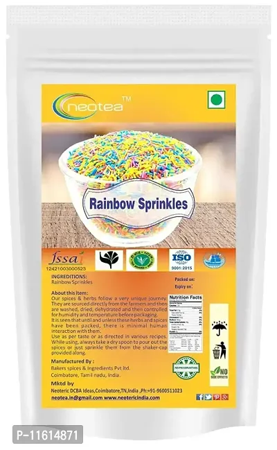 Rainbow Vermicelli Decorating Essential for The Bakers Kitchen Sprinkles, 200G-thumb0