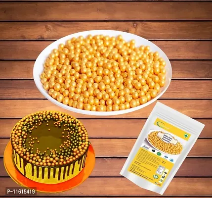 Yellow Color Balls for Cake Decoration, 200G-thumb2