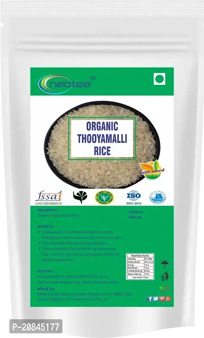 Neotea Organics Thooyamalli Rice (500 gm)-thumb0