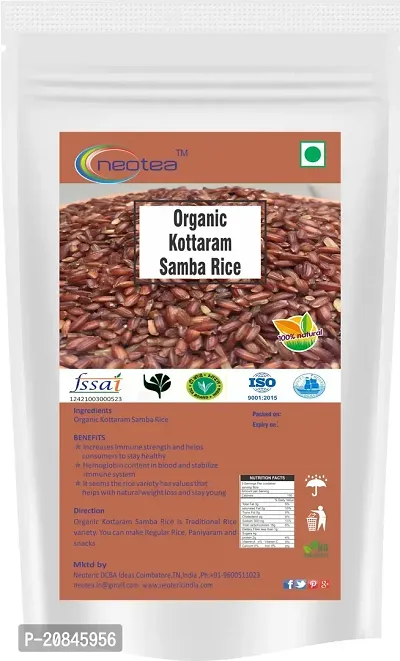 Neotea Organic Kottaram Samba Rice 500 gm