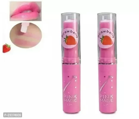 Pink Lip Balm Strawberry (Pack of 02)-thumb0