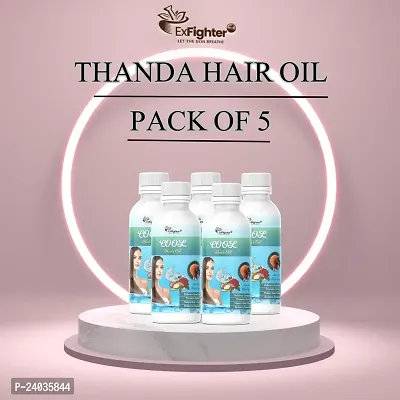 Ayurvedic Thanda Tel/Cool Oil (200ml) Pack of 5
