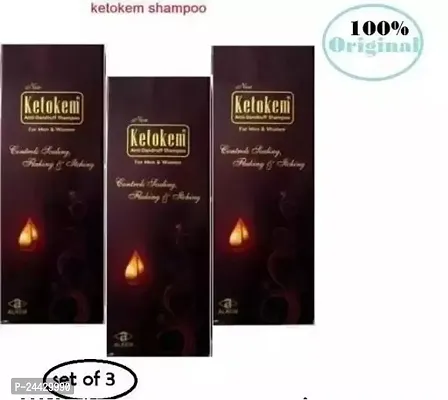 Alkem Ketokem Anti-Dandruff Shampoo For Men  Women pack of 3