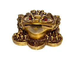 Three Legged Frog with Coin for Wealth and Happiness Decorative Showpiece - 5 Cm-thumb1