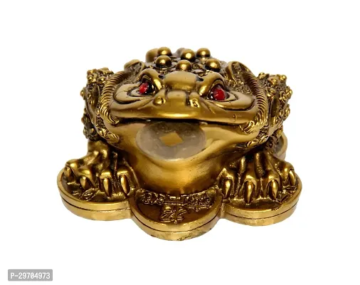 Three Legged Frog with Coin for Wealth and Happiness Decorative Showpiece - 5 Cm-thumb2