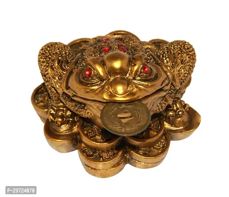 Three Legged Frog With Coin For Wealth And Happiness Decorative Showpiece - 5 cm-thumb0