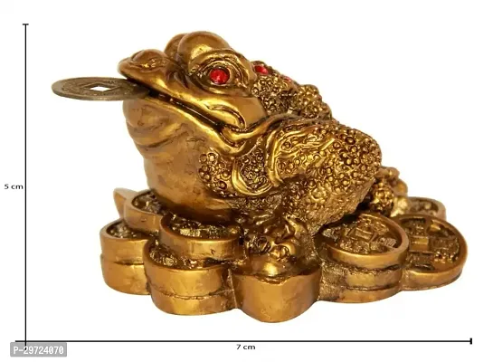 Three Legged Frog With Coin For Wealth And Happiness Decorative Showpiece - 5 cm-thumb3