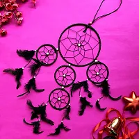 Black Dreamcatcher For Good Dreams And Positive Energy Decorative Showpiece - 70 cm-thumb1