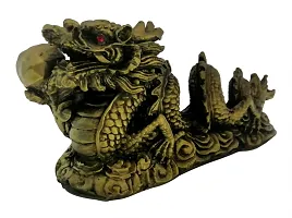 Dragon with Ball in Mouth for Health, Wealth and Happiness Decorative Showpiece - 10 Cm-thumb1