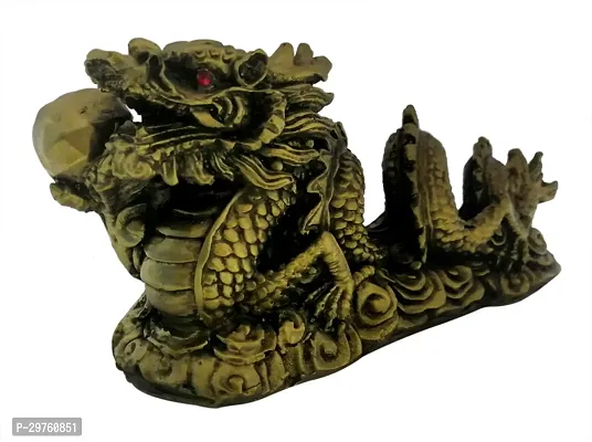 Dragon with Ball in Mouth for Health, Wealth and Happiness Decorative Showpiece - 10 Cm-thumb2