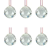 6 Crystal Ball for Goodluck, Happiness and Prosperity Decorative Showpiece-thumb2