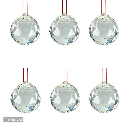 6 Crystal Ball for Goodluck, Happiness and Prosperity Decorative Showpiece-thumb3