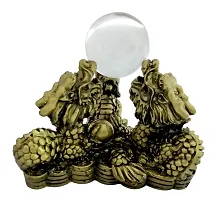 Three Dragon for More Romance, Strength, Good Health  Happiness Decorative Showpiece-thumb2