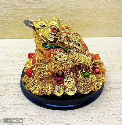 Golden Frog With Coin For Wealth Luck Happiness Success And Financial Gains To The House Decorative Showpiece Decorative Showpiece-thumb4