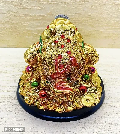 Golden Frog With Coin For Wealth Luck Happiness Success And Financial Gains To The House Decorative Showpiece Decorative Showpiece-thumb2