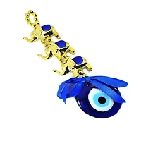 3 Elephant Evil Eye Protection (Nazar Battu) Car  Door Hanging Decorative Showpiece - 15 cm-thumb4