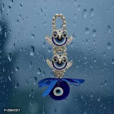 Vastu Fengshui 2 (Two) Owl Evil Eye Hanging Nazar Battu For Protect Negativity - 18 cm-thumb4