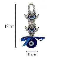 Vastu Fengshui 2 (Two) Owl Evil Eye Hanging Nazar Battu For Protect Negativity - 18 cm-thumb4