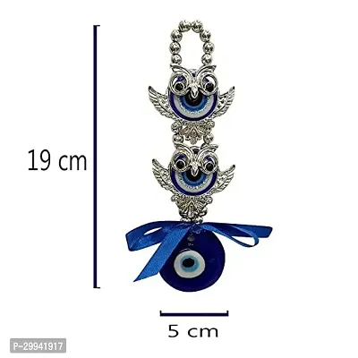 Vastu Fengshui 2 (Two) Owl Evil Eye Hanging Nazar Battu For Protect Negativity - 18 cm-thumb5