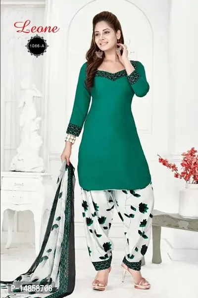 Classic Cotton Printed Dress Material with Dupatta for Women-thumb0