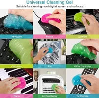 Pack of 1 Multipurpose Cleaning Slime Car Ac Vent Interior Dashboard Dust Dirt Cleaning Cleaner Slime Gel for Office Car Keyboard Laptop PC Electronic Gadgets Vehicle Interior Cleaner Slime-thumb1