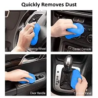 Pack of 1 Multipurpose Cleaning Slime Car Ac Vent Interior Dashboard Dust Dirt Cleaning Cleaner Slime Gel for Office Car Keyboard Laptop PC Electronic Gadgets Vehicle Interior Cleaner Slime-thumb3